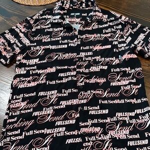 Full Send Black and Pink Men's Casual Shirt